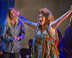 Pictured: Anne-Marie MacIntosh (left) as Diana and Brennan Blankenship (right) as Brittomara, a shape-shifting devil in the world premiere of "If I Were You" by Jake Heggie and Gene Scheer, presented by Merola Opera Program, August 1-6 at the Herbst Theatre in San Francisco.