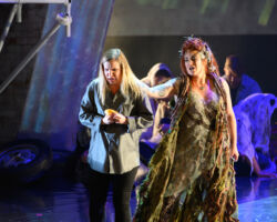Pictured: Anne-Marie MacIntosh (left) as Diana and Brennan Blankenship (right) as Brittomara, a shape-shifting devil in the world premiere of "If I Were You" by Jake Heggie and Gene Scheer, presented by Merola Opera Program, August 1-6 at the Herbst Theatre in San Francisco.