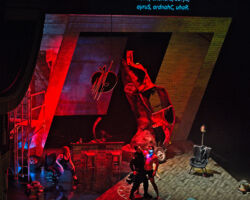 Pictured (L-R): Cara Collins as Brittomara, a shape-shifting devil, Edward Laurenson as Jonathan, and Timothy Murray as Paul in the world premiere of "If I Were You" by Jake Heggie and Gene Scheer, presented by Merola Opera Program, August 1-6 at the Herbst Theatre in San Francisco.