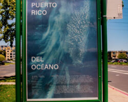 <strong>Pictured: Jane Chang Mi's "PUERTO RICO DEL OCÉANO" on display. This work investigates the five inhabited territories of the United States: American Samoa, Guam, the Mariana Islands. Puerto Rico, and the Virgin Islands.</strong><br>
Montalvo Arts Center will present original artworks around the Bay Area with its newly launched public exhibition, "lone some," now through July 31.