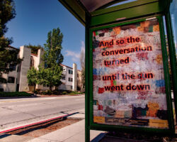<strong>Pictured: "Hear, There and Everywhere" by Modesto Covarrubias on display at El Camino Real & Poplar Ave, San Mateo. The images within this series suggest a search for meaning in isolation.</strong><br>
Montalvo Arts Center will present original artworks around the Bay Area with its newly launched public exhibition, "lone some," now through July 31.