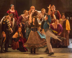 Symphony Silicon Valley and Opera San José present "Strike Up the Band!," a free outdoor musical extravaganza from September 4-5 on the iconic Tower Lawn at San Jose State University. Programs will feature selections from Bizet's "Carmen," Mozart's "The Magic Flute," Puccini's "La bohème," and much more.
<br><strong>Pictured: Opera San José's 2016 production</strong>