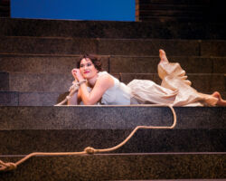 Mezzo-soprano Nikola Printz stars in the title role in Opera San José's "Carmen" at the California Theatre, Feb. 12-27, 2022.