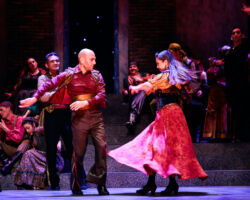 Fiery flamenco, performed by members of the acclaimed Flamenco Society of San Jose, is joined by brilliant singing to ignite Opera San José's "Carmen" at the California Theatre, Feb. 12-27, 2022.