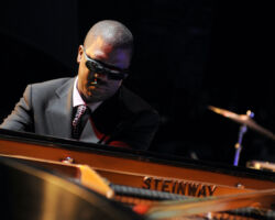 Famed jazz pianist Marcus Roberts (pictured), NEA Jazz Master drummer Jason Marsalis, and bassist Marty Jaffe will bring a modern interpretation to George Gershwin’s "Rhapsody in Blue" in California Symphony's "Gershwin in New York" concerts, Jan. 27-28, 2024 at the Lesher Center for the Arts in Walnut Creek.