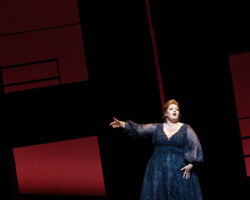 Mezzo-soprano Simona Genga (Merola '23) returns as one of the 29 young artists selected for the 2024 Merola Opera Program. <strong>Seen here: Simona Genga in Merola Opera Program's 2023 Merola Grand Finale August 19 at the War Memorial Opera House in San Francisco.</strong>