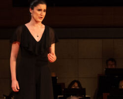 Mezzo-soprano Lucy Joy Atlus (Merola '23) returns as one of the 29 young artists selected for the 2024 Merola Opera Program. <strong>Seen here: Mezzo-soprano Lucy Joy Altus performing a scene from Verdi's "Otello" in Merola Opera Program's Schwabacher Summer Concert, August 3 and 5 at the San Francisco Conservatory of Music.</strong>