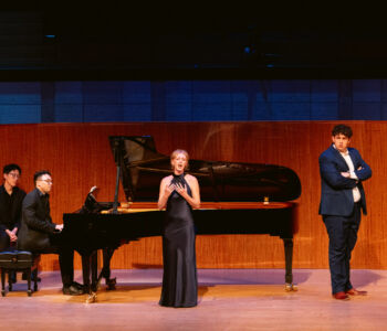 Soprano Shannon Crowley and bass Theo Harrah along with Tony Stauffer on piano in Merola Opera Program's "L'Anima Napoletana" June 25, 2026 at the San Francisco Conservatory of Music’s Caroline H. Hume Concert Hall.
