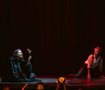 Mezzo-soprano Ariana Maubach as Carmen and tenor Charles Styles as Don José in Merola Opera Program's "La Tragédie de Carmen," performing July 9 and 11, 2026 at the San Francisco Conservatory of Music’s Caroline H. Hume Concert Hall.